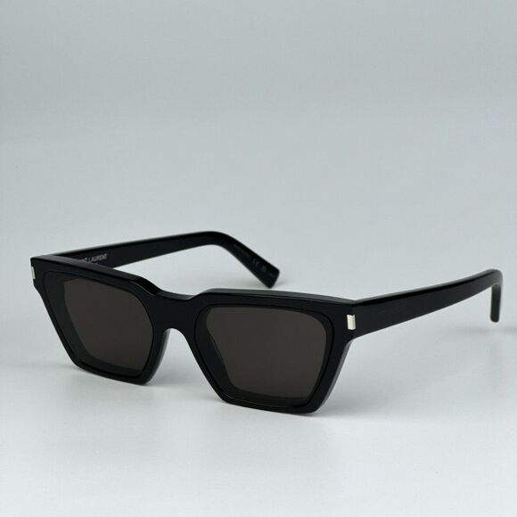 NEW Saint Laurent SL633 CALISTA 001 Black Cat Eye Unisex Sunglasses - Picture 8 of 16